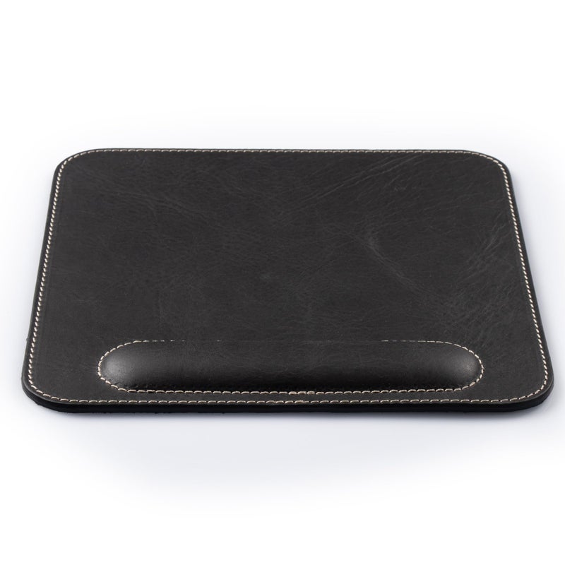 Londo Top Grain Leather Mouse Pad with Wrist Rest â€“ Ergonomic Support, Non-Slip Base, Smooth Surface - Image 2